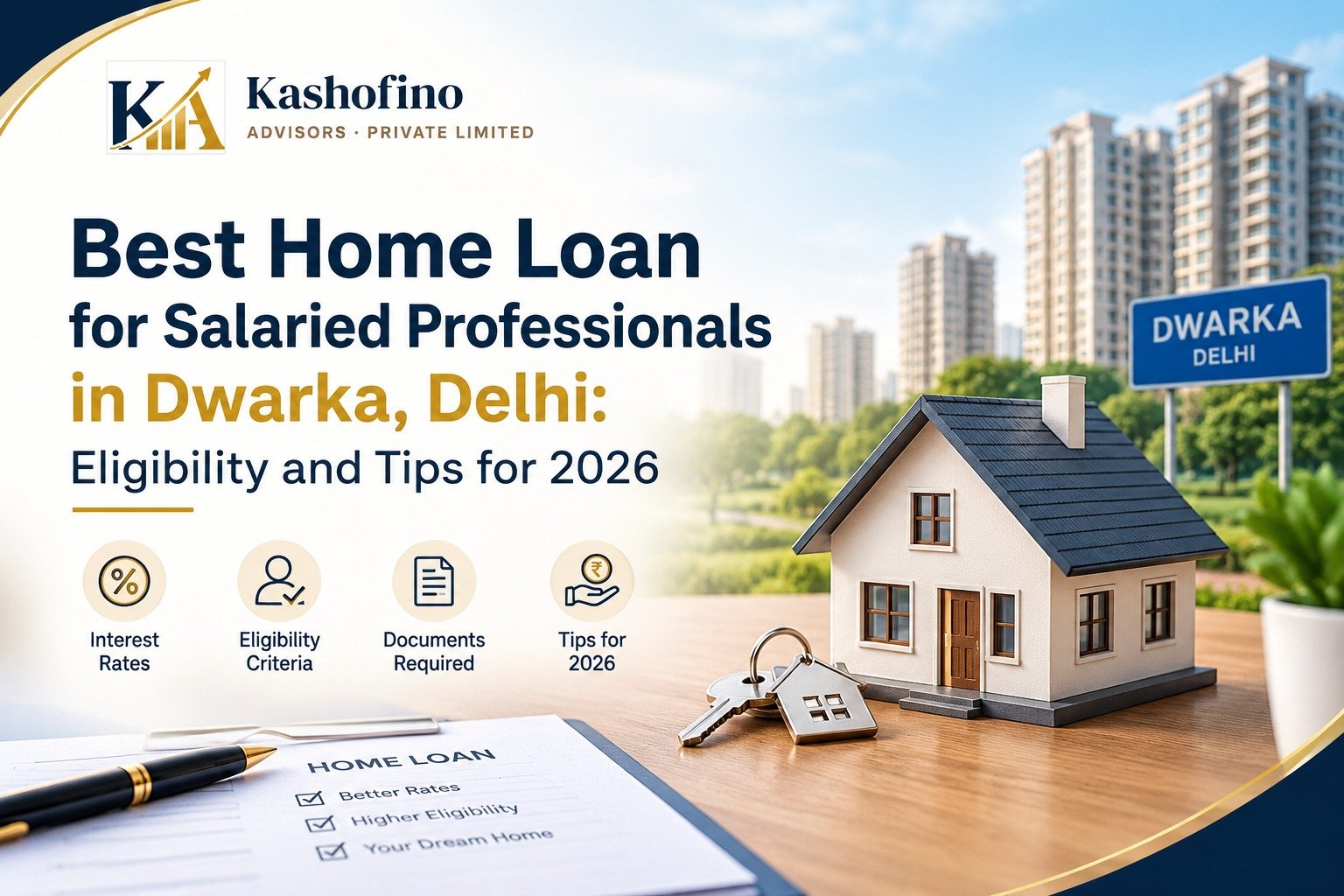 Best home loan for salaried professionals in Dwarka, Delhi