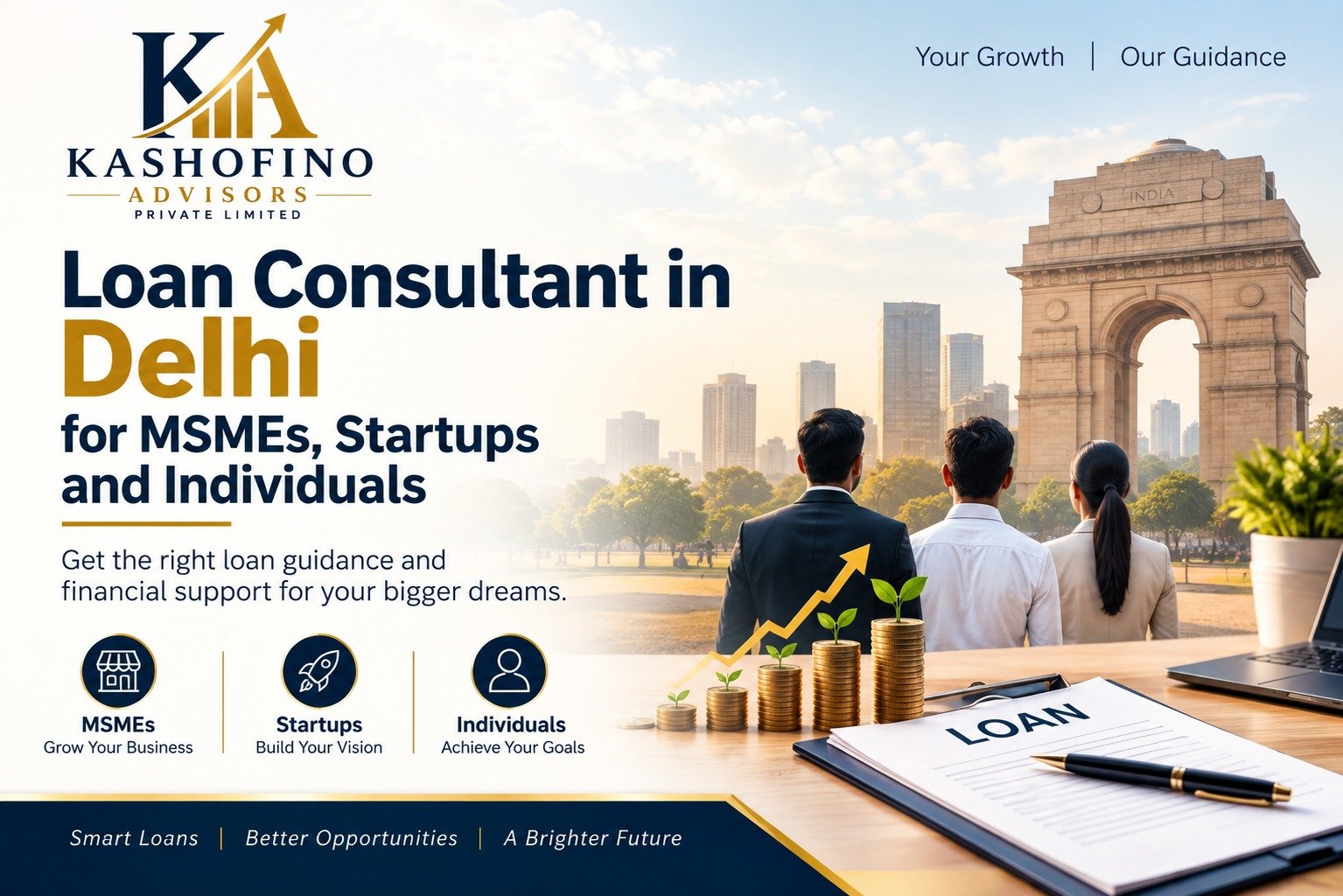 Loan consultant in Delhi supporting MSMEs, startups and individuals